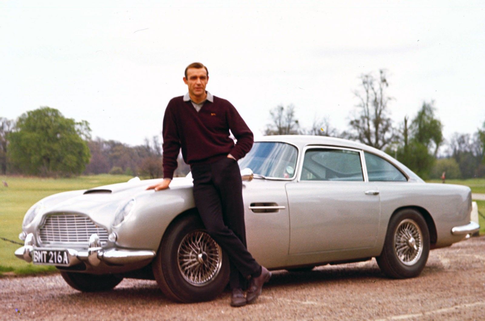 The Aston Martin DB5 in the movie 