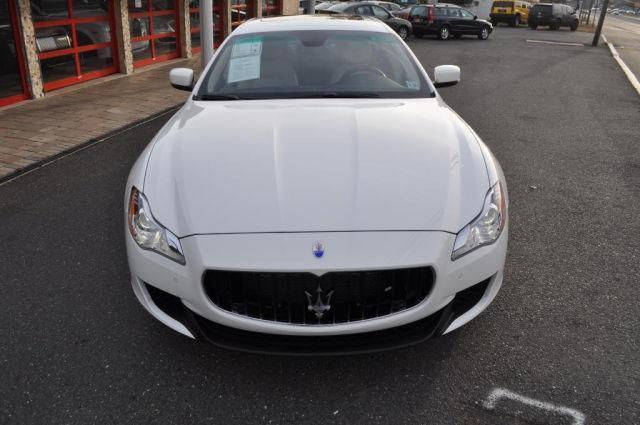 White Maserati front view