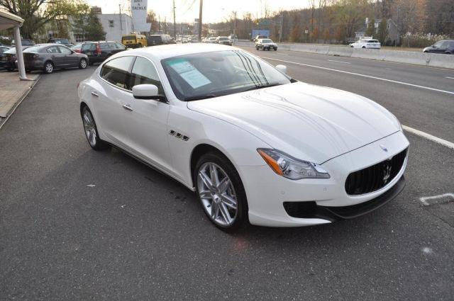 White Maserati side view