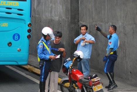 Bribing a traffic officer