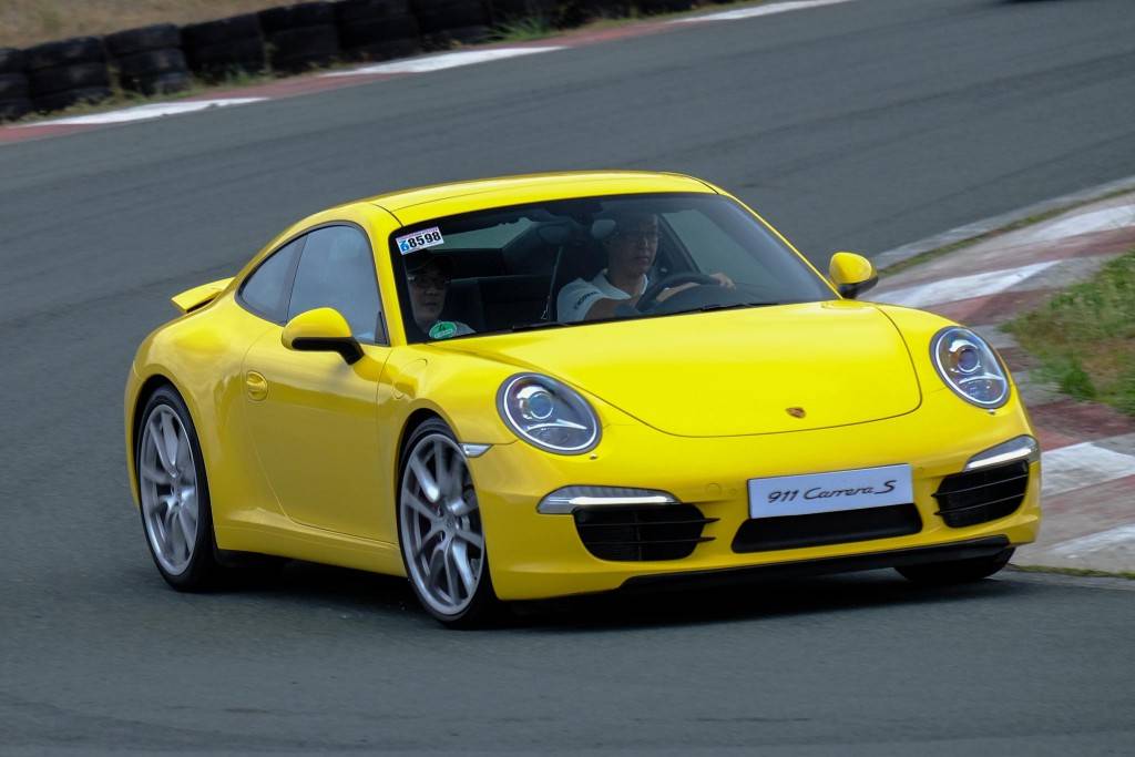 Yellow Porsche Carrera