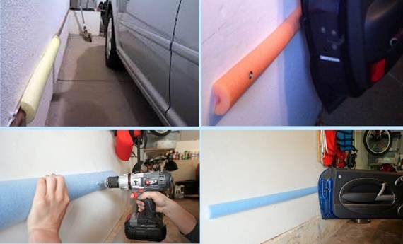 Pool noodle to protect your car