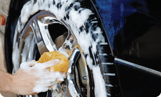 Car wheel wash