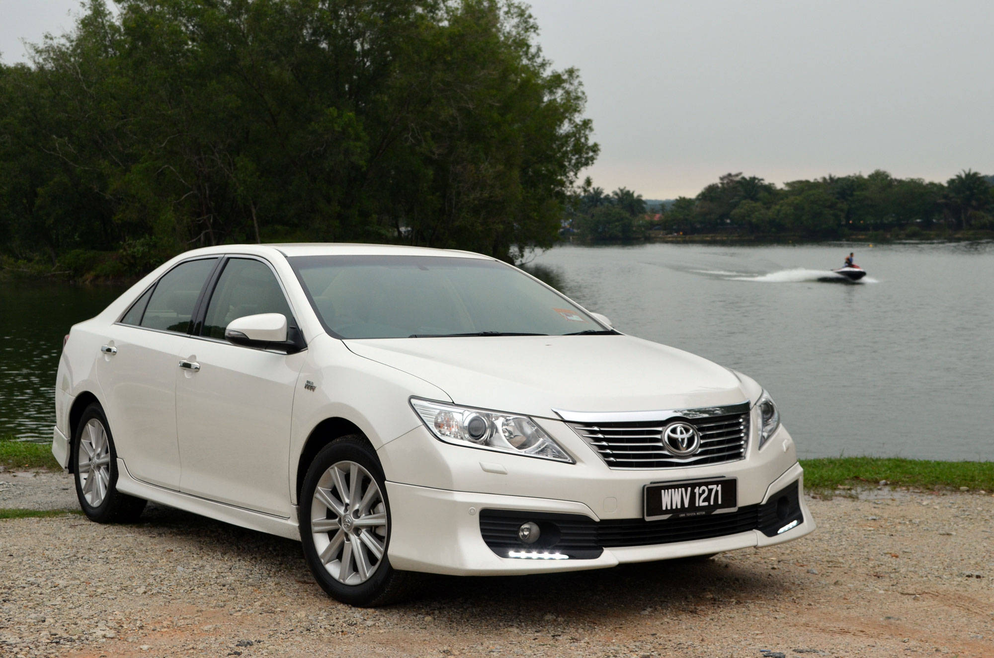 White Toyota Camry