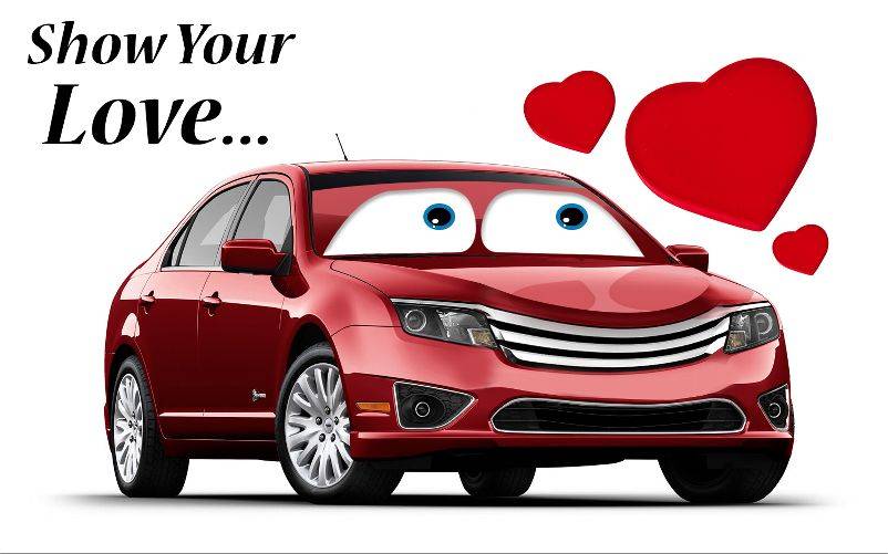 Valentine's day car