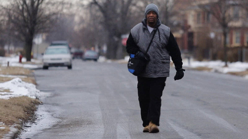 James Robertson walking