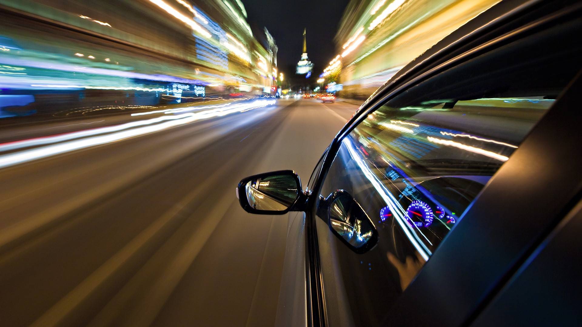 Speeding car