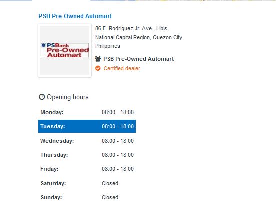 Carmudi Philippines dealer page