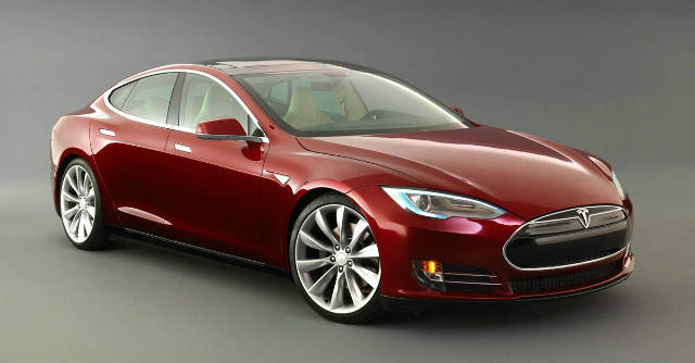 Red Tesla Model S