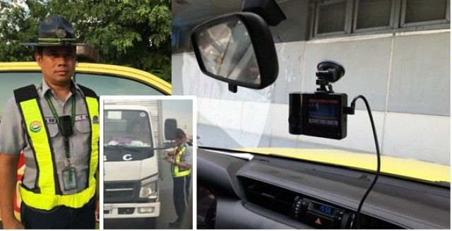 Manila traffic enforcer wearing body camera