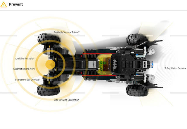 LEGO Batmobile features