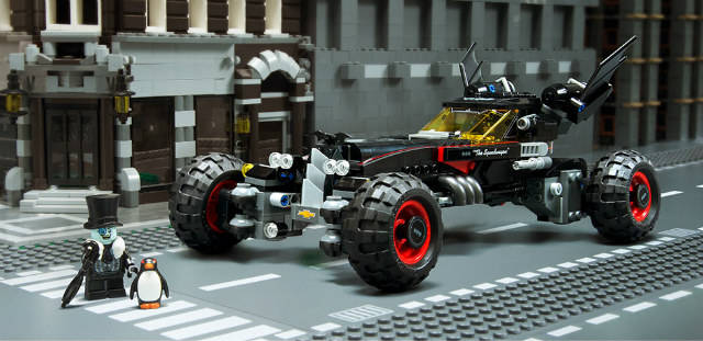 Miniature LEGO Batmobile