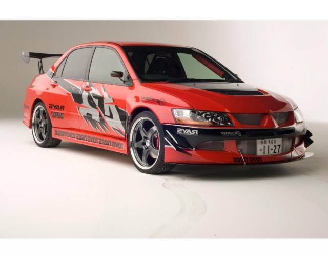 Red Mitsubishi Lancer Evo used in Fast and the Furious Tokyo Drift