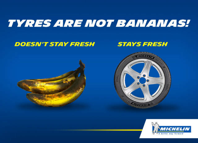 Michelin Tires are not Bananas