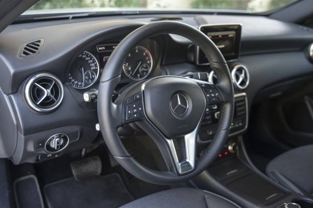 Interior of the A180 Mercedes Benz