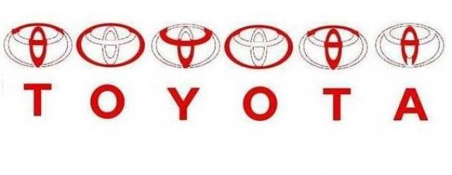 Toyota, spelled out in ovals.