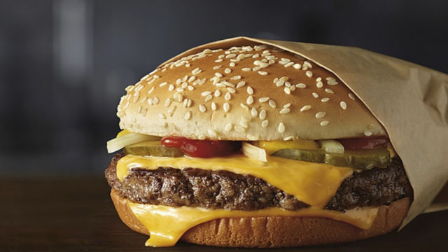 McDonalds cheeseburger