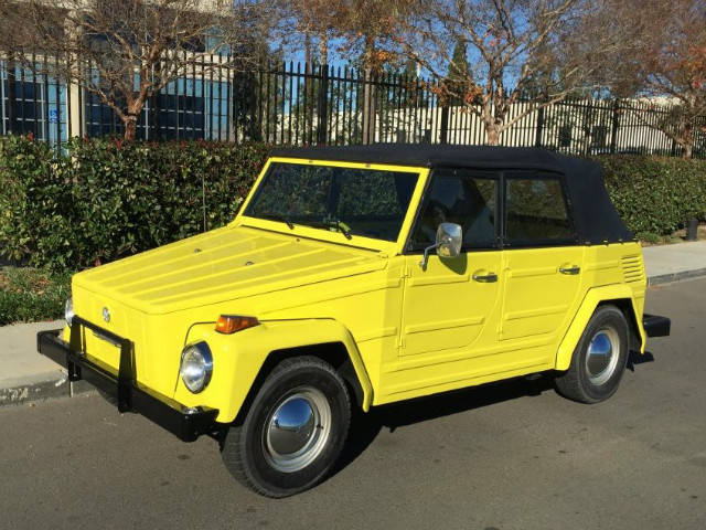 Yellow Volkswagen Sideview