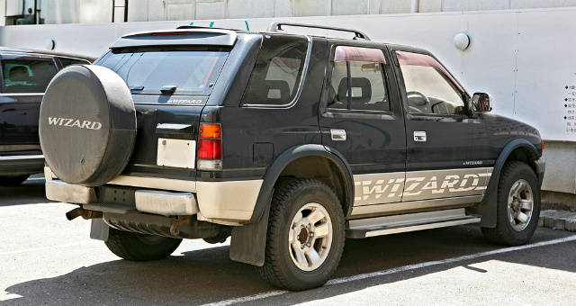 Black and Grey Isuzu