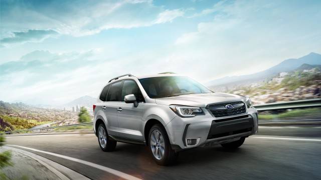 White Subaru Forester 2017