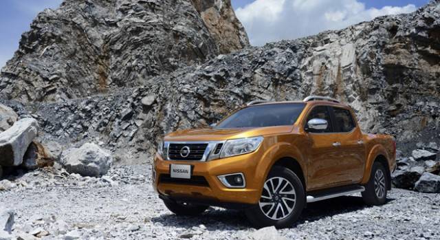 Orange Nissan Navara