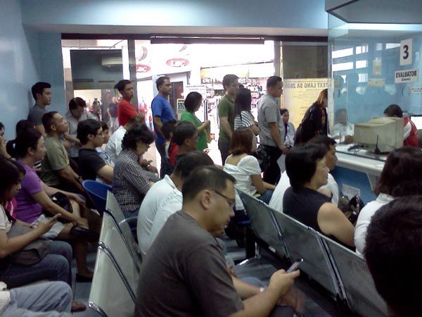 Drivers waiting for their driver's license