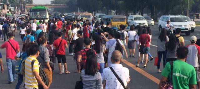 Public commuters stranded