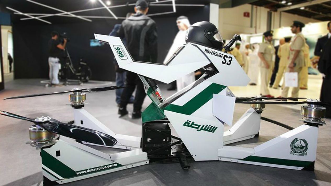Dubai Police Adds Flying Bikes to Its Patrolling Fleet