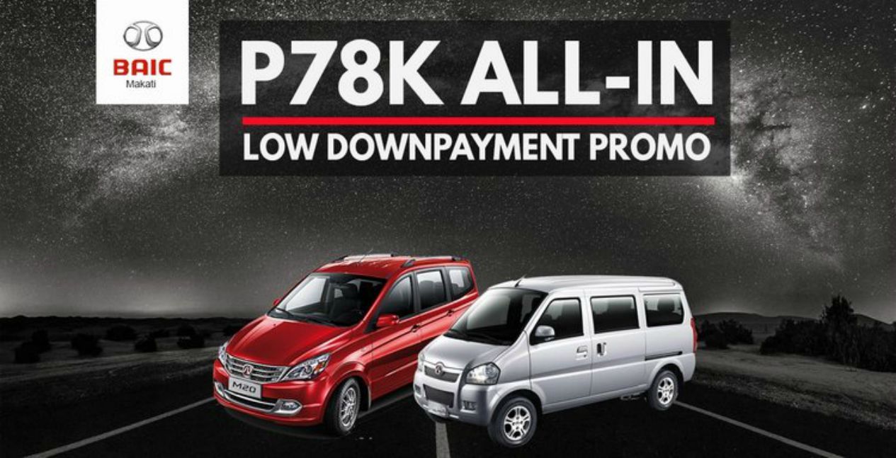 Pay as Low as PHP78,000 for a New BAIC!