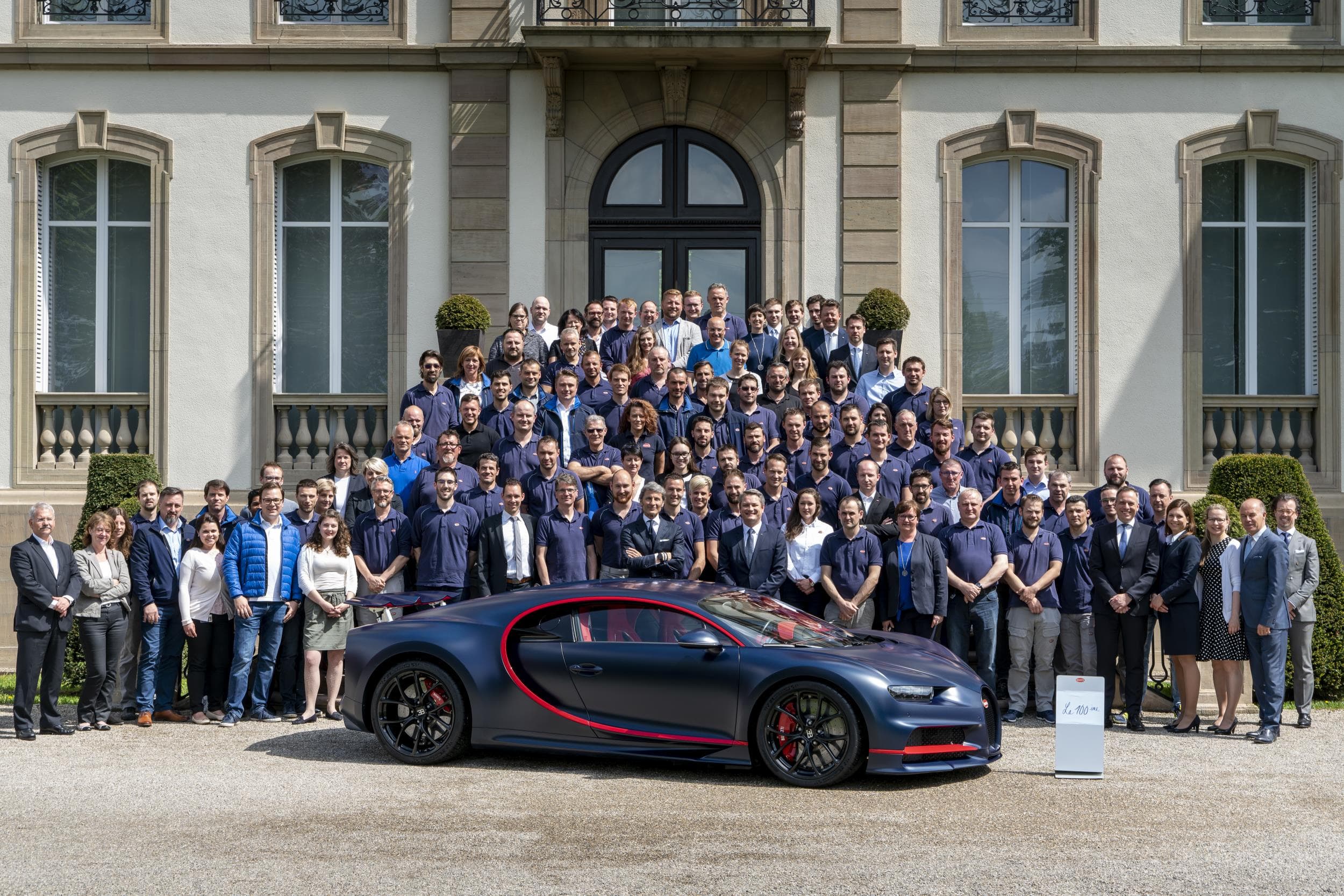 Bugatti Makes 100th Bugatti Chiron