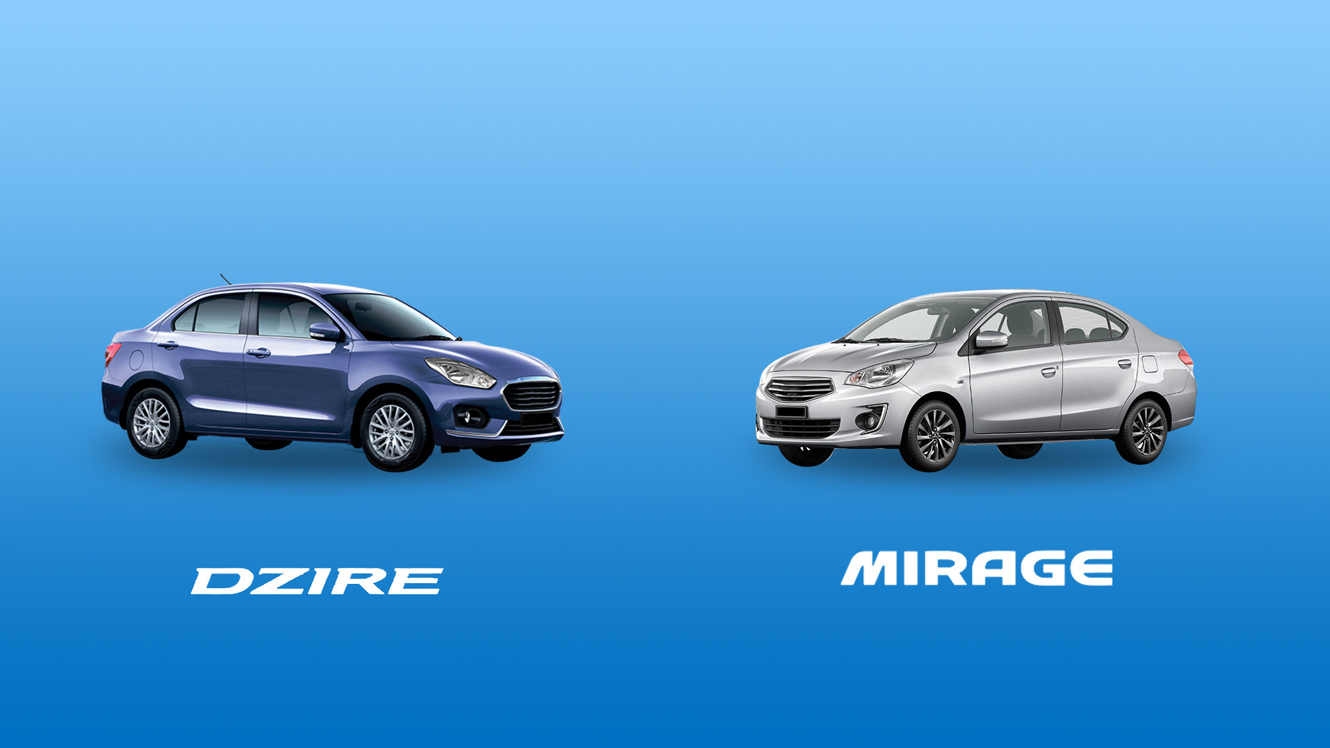 CAR COMPARISON: Suzuki Dzire 1.2 GL+ vs. Mitsubishi Mirage G4 1.2 GLS CAR COMPARISON: Suzuki Dzire 1.2 GL+ vs. Mitsubishi Mirage G4 1.2 GLS