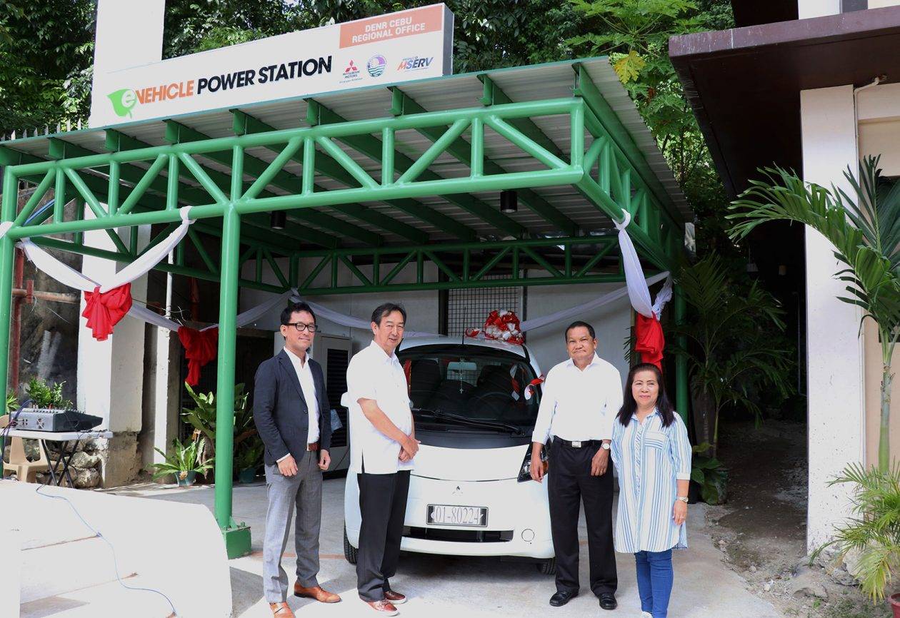 DENR Cebu Gets iMiEV, Electric Vehicle Charging Station Courtesy of