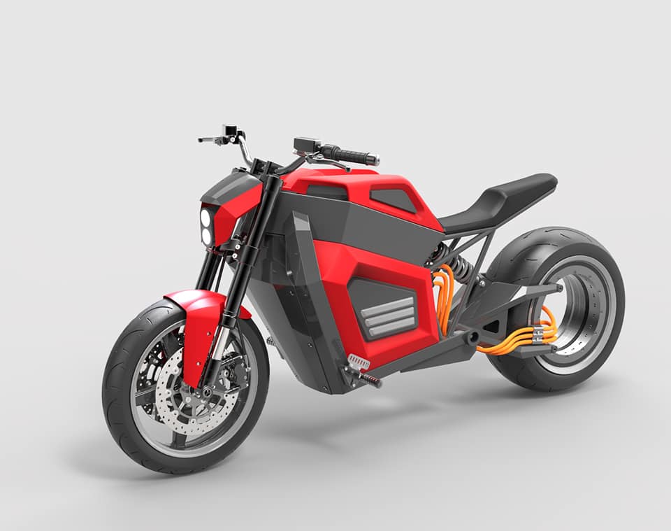 RMK E2 Electric Motorcycle Pushes 