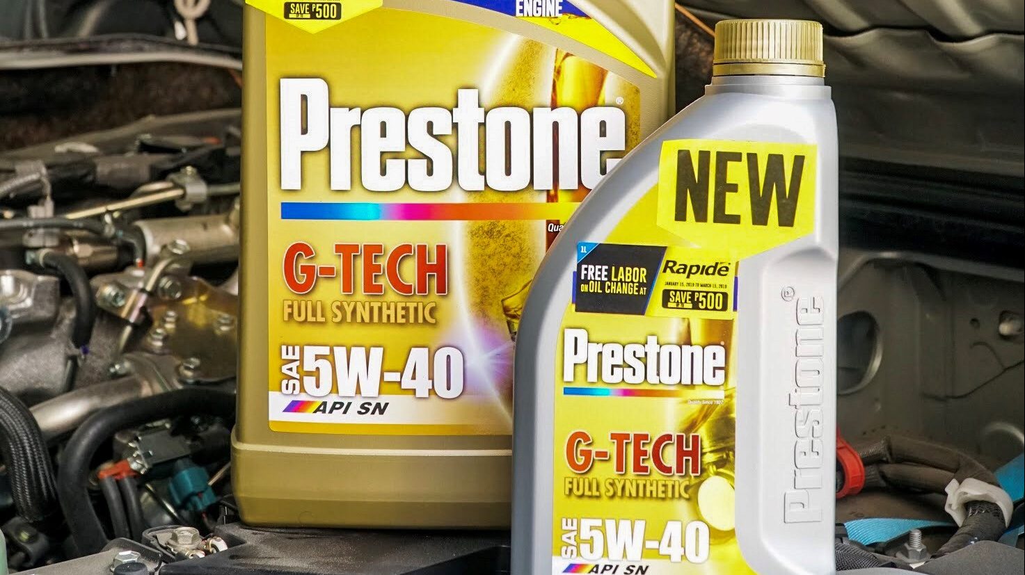Free Labor on Oil Change at Participating Rapide Branches for Specially-Marked Prestone Motor Oils