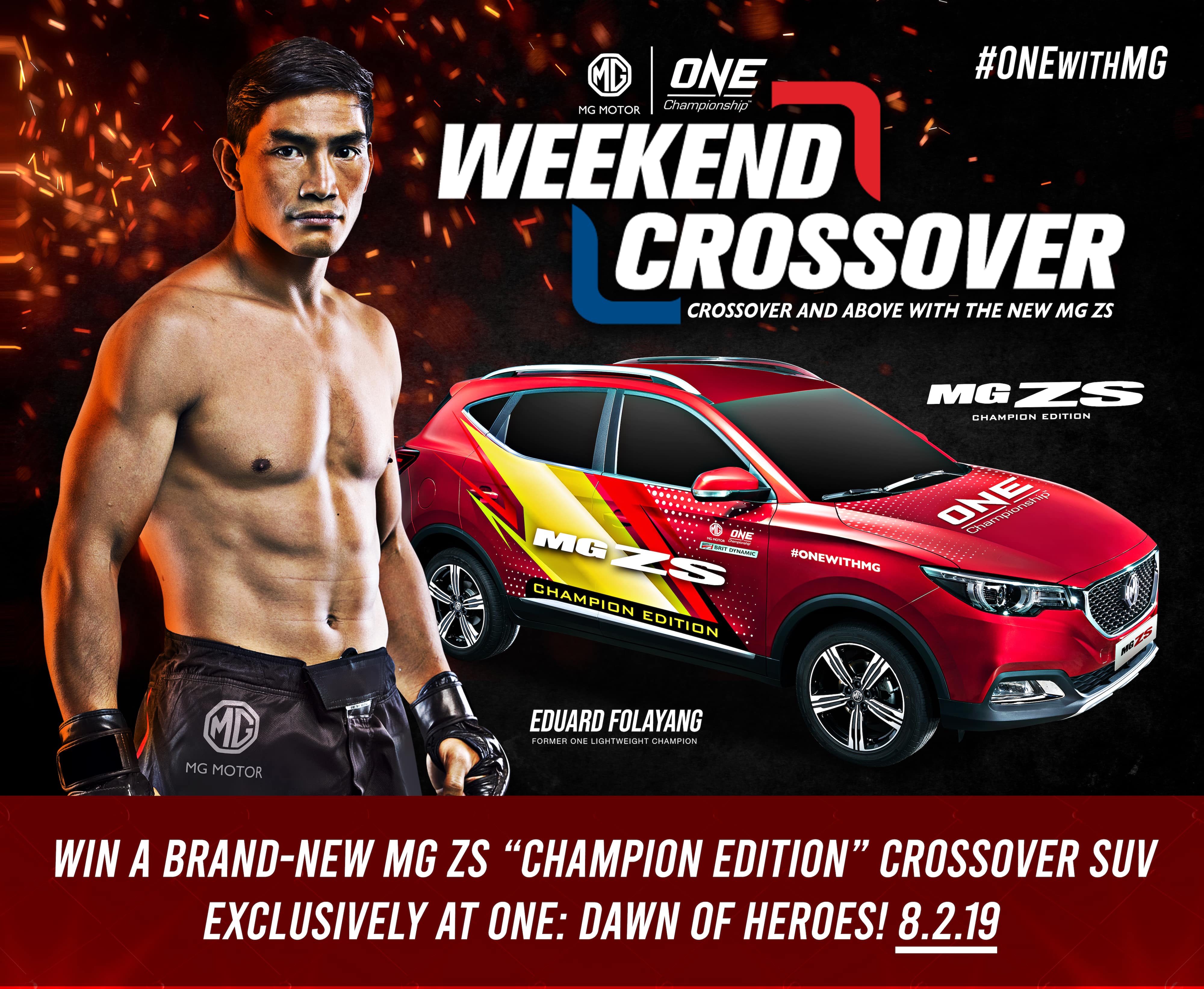 MG PH, ONE Championship Join Forces with One-of-a-Kind 'Weekend Crossover' Raffle Promo MG PH, ONE Championship Join Forces with One-of-a-Kind 'Weekend Crossover' Raffle Promo