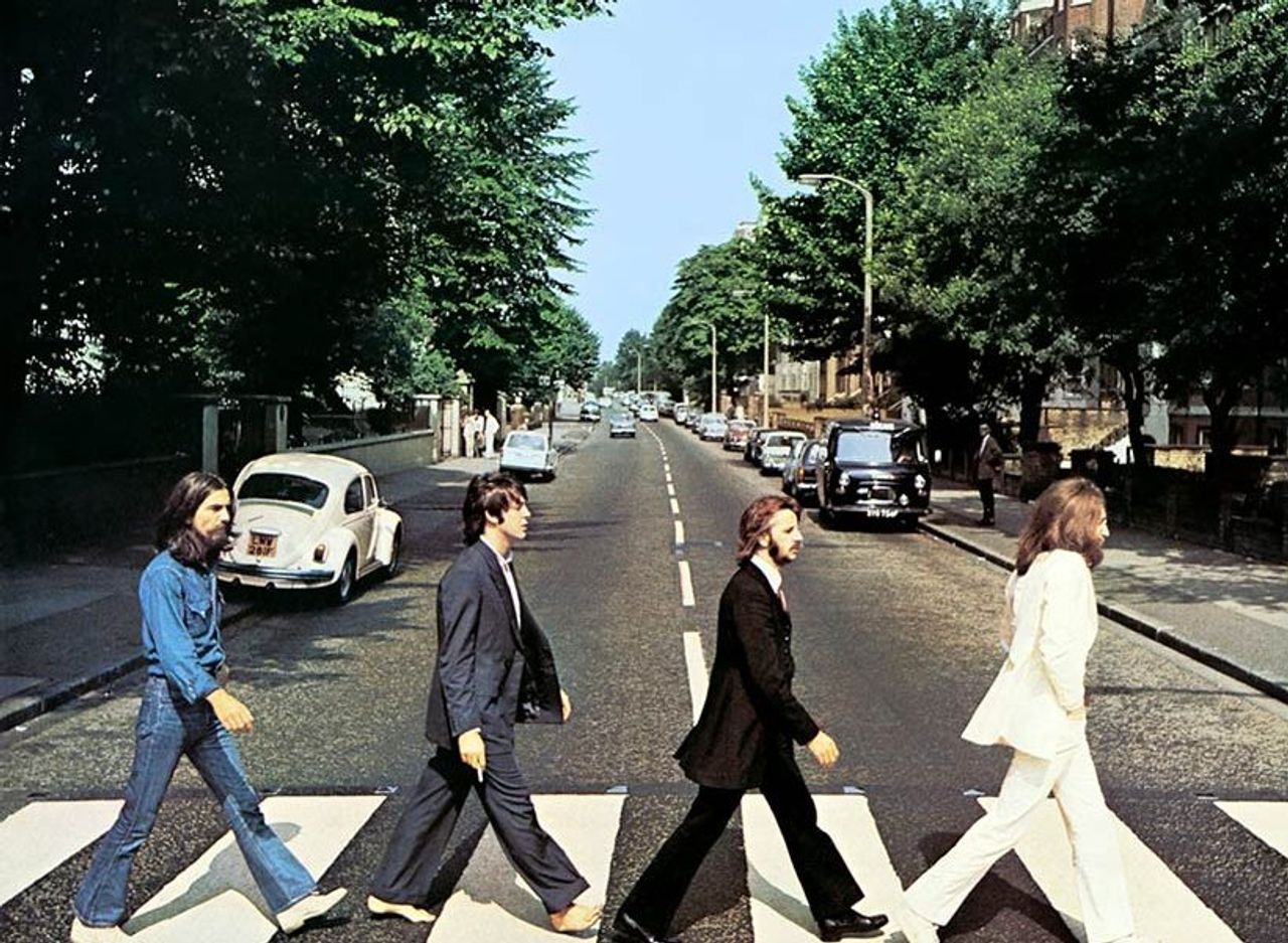Volkswagen 'Edits' White Volkswagen Beetle in Beatles' 'Abbey Road' Album Cover Volkswagen 'Edits' White Volkswagen Beetle in Beatles' 'Abbey Road' Album Cover