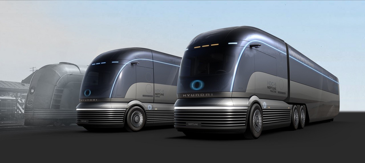 Hyundai Debuts HDC-6 Neptune Hydrogen Truck Concept Hyundai Debuts HDC-6 Neptune Hydrogen Truck Concept