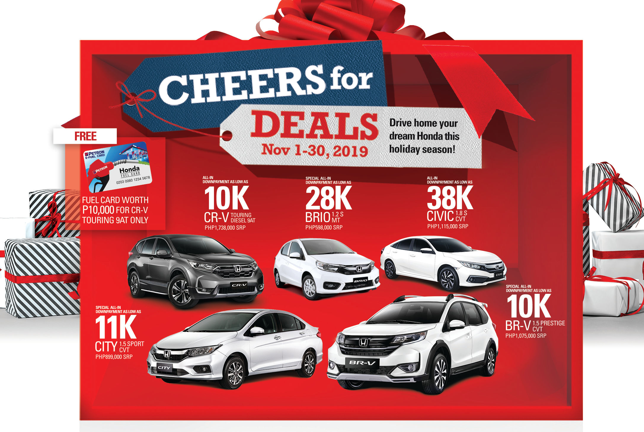 Honda Offer Early Christmas Deals This Month