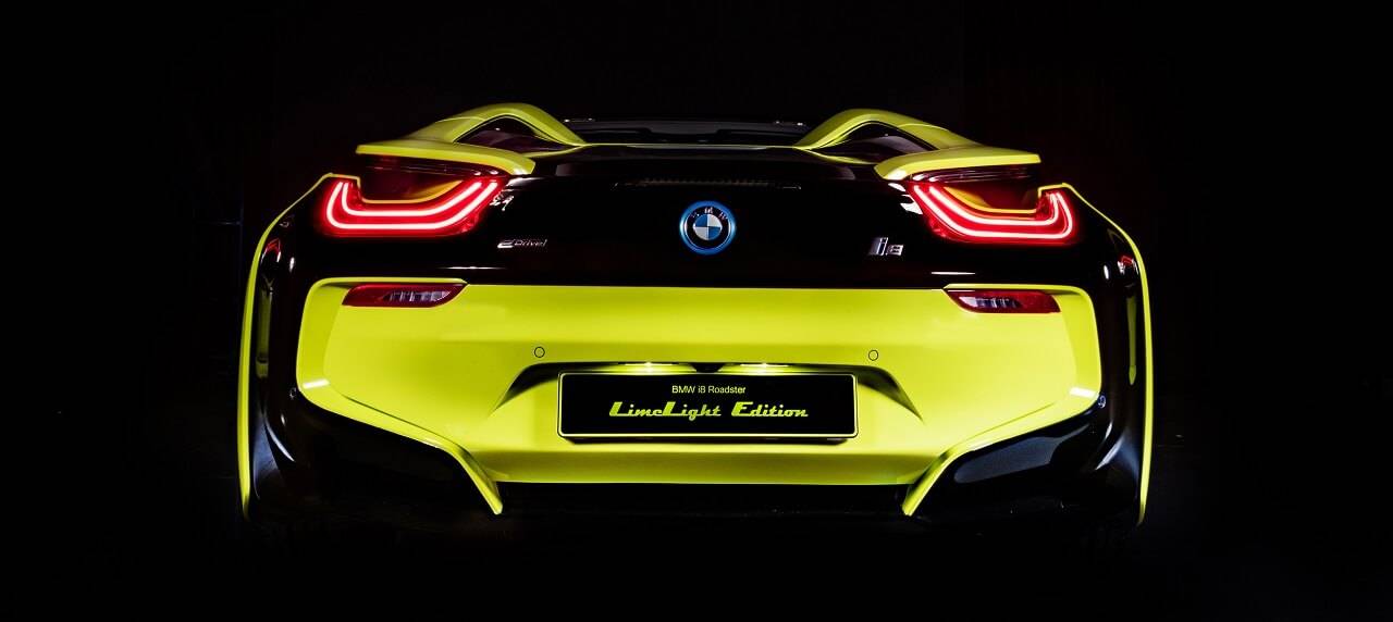 Bmw Partners With Alcantara For Stunning I8 Roadster Limelight One Off