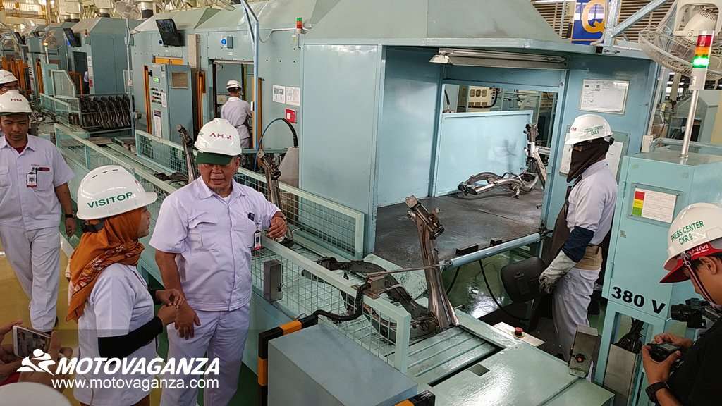 Melihat Langsung Produksi Frame Honda Genio Di AHM Plant Cikarang