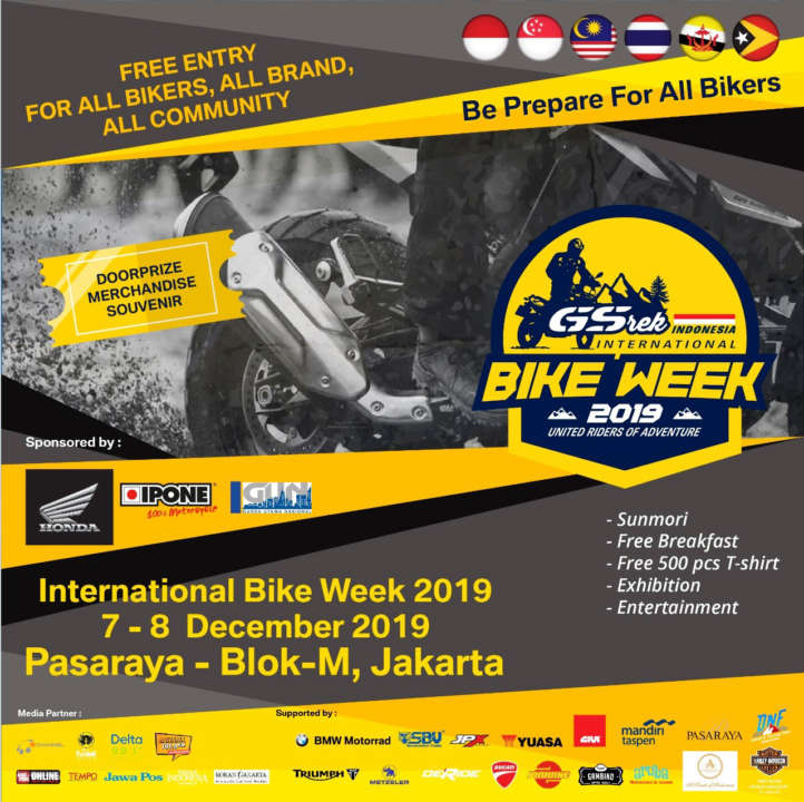 GSrek Bikeweek 2019 Bakal Dimeriahkan Bikers Mancanegara GSrek Bikeweek 2019 Bakal Dimeriahkan Bikers Mancanegara