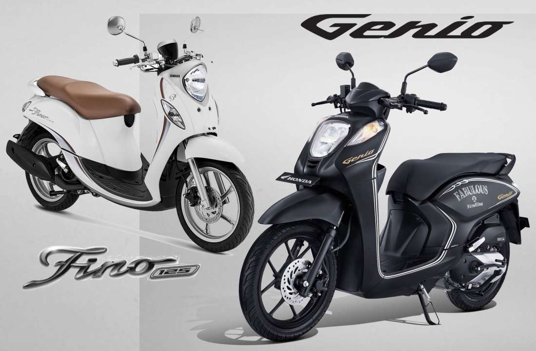 KOMPARASI: Retro Modern, Pilih Yamaha Fino atau Honda Genio?