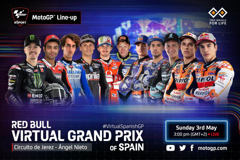 MotoGP: Virtual GP Jerez Diikuti 3 Kelas, Rossi Absen MotoGP: Virtual GP Jerez Diikuti 3 Kelas, Rossi Absen
