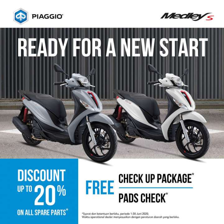 Servis Vespa dan Piaggio Bulan Ini, Gratis Check-Up dan Diskon Spareparts