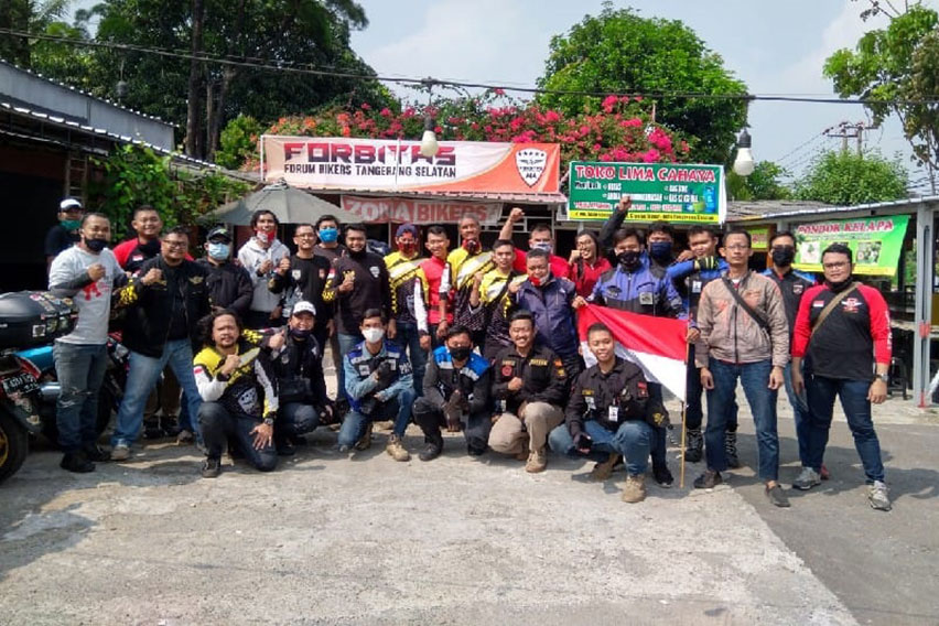 Independence Riding Day 2020, Cara Unik Bikers Tangsel Peringati HUT RI Ke-75 Independence Riding Day 2020, Cara Unik Bikers Tangsel Peringati HUT RI Ke-75