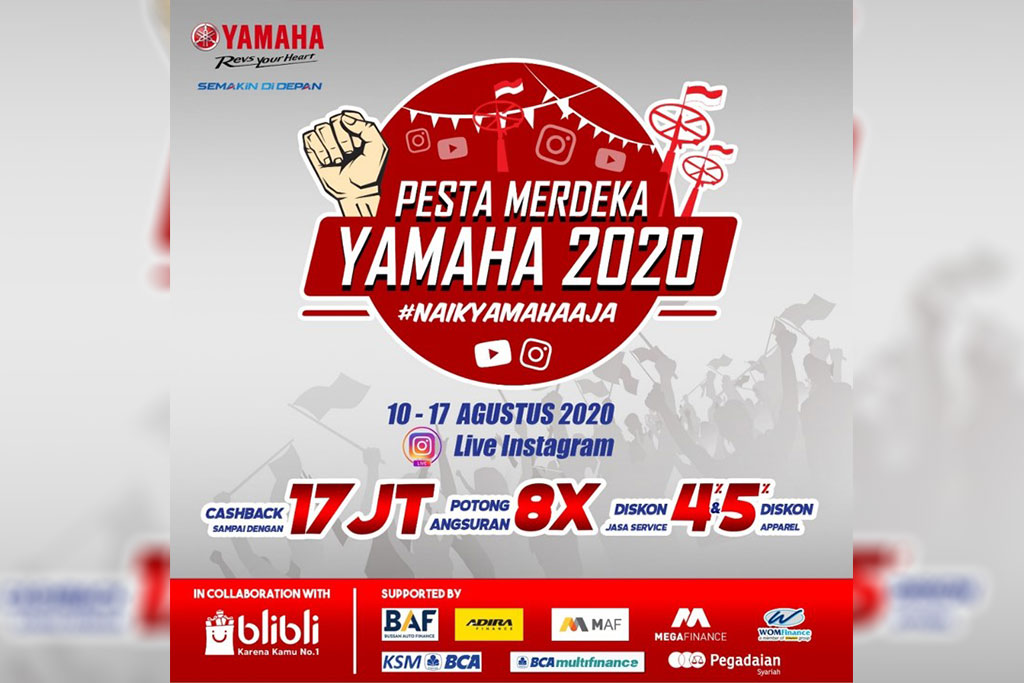 Meriahkan HUT RI ke-75, Yamaha Beri Diskon Sampai Rp 17 Juta Meriahkan HUT RI ke-75, Yamaha Beri Diskon Sampai Rp 17 Juta