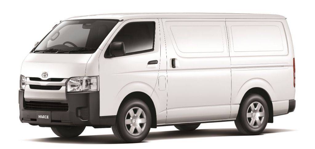 white toyota van