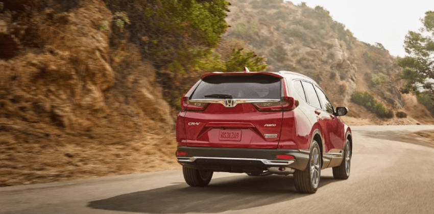 Red Honda CR-V Hybrid