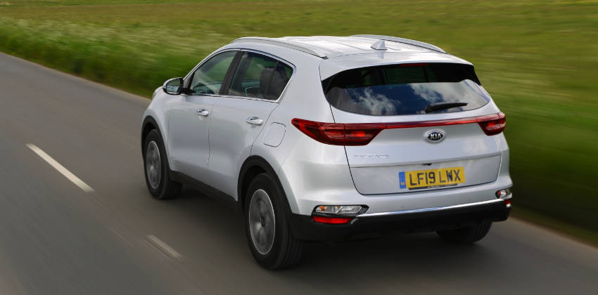 Kia Sportage, rear, white