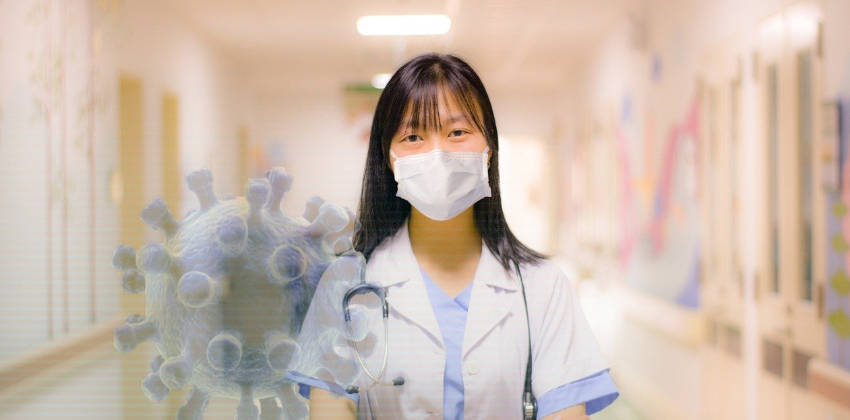 Nurse with facial mask